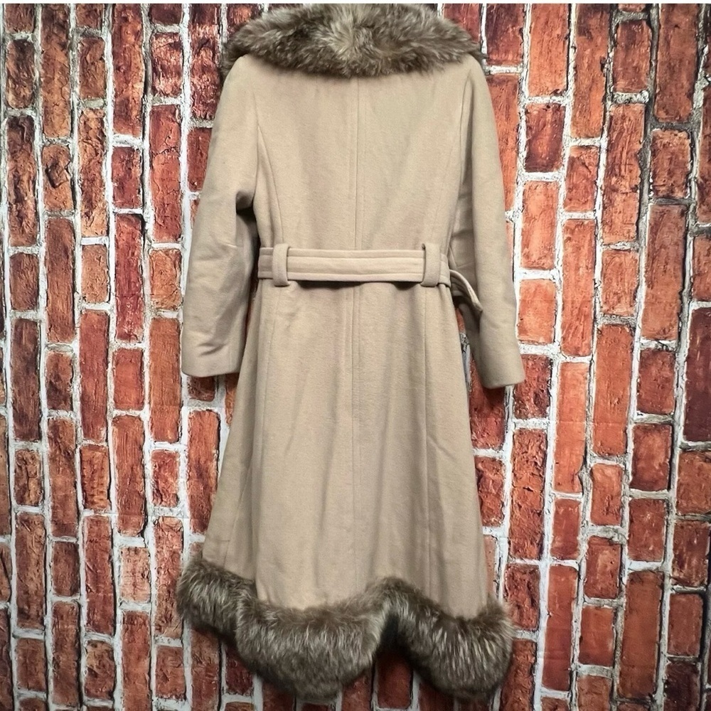 The American Way Women’s Wool Coat with Fur Collar – Vintage Rare - Picture 5 of 15